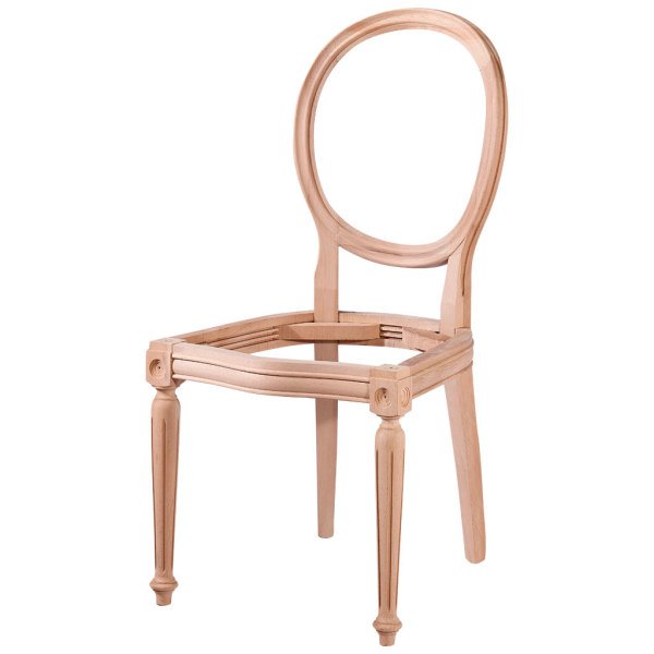 Madalyon Döşemeli  Ahşap Sandalye