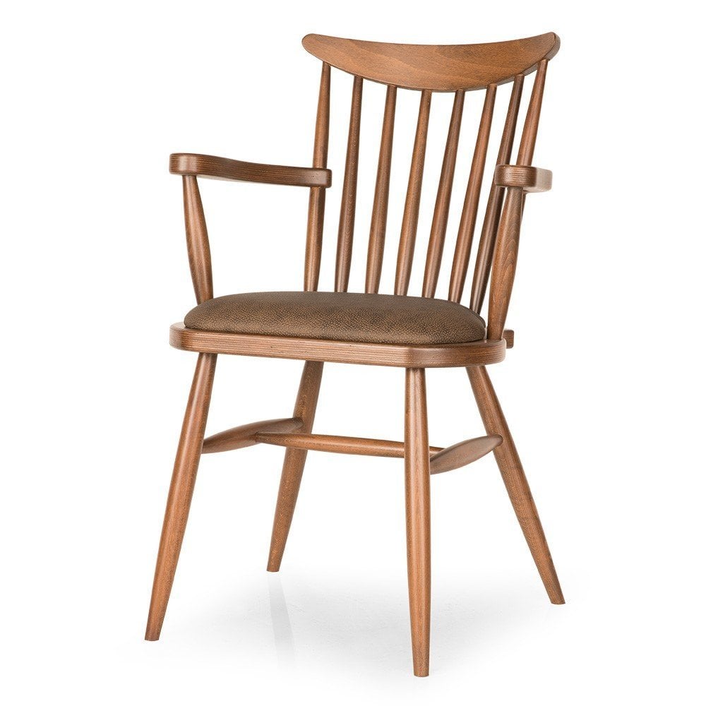 Acuz Ahşap Sandalye Kollu