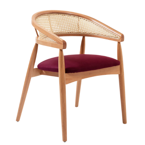 Maksim Hasırlı Ahşap Sandalye