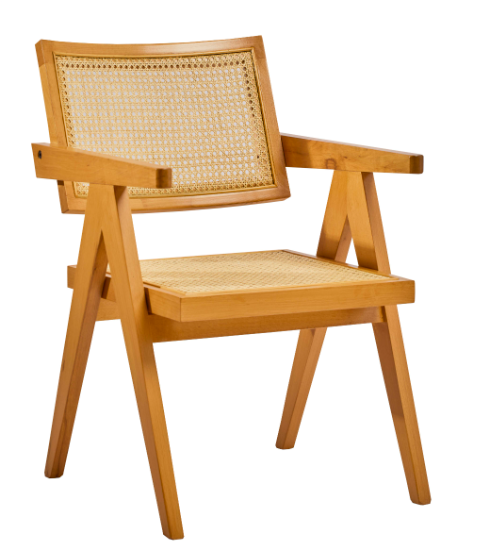 Luna Kollu Hasırlı Sandalye