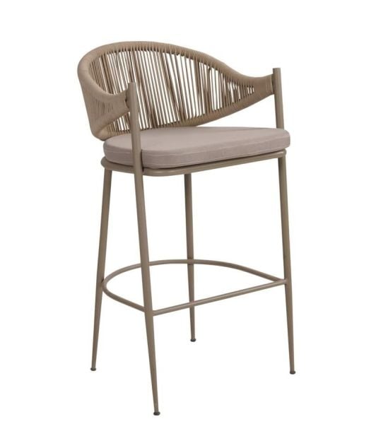 Bullet Örgülü Metal Bar Sandalyesi