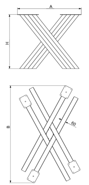 Shangaı Metal Masa Ayağı