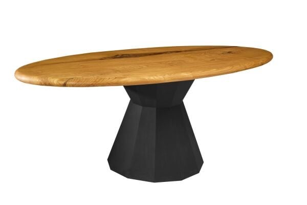 Ahşap Kayın Masa Metal Ayak