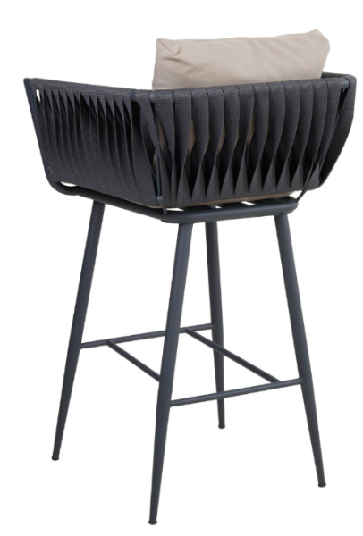 Hilly Örgülü Bar Sandalyesi