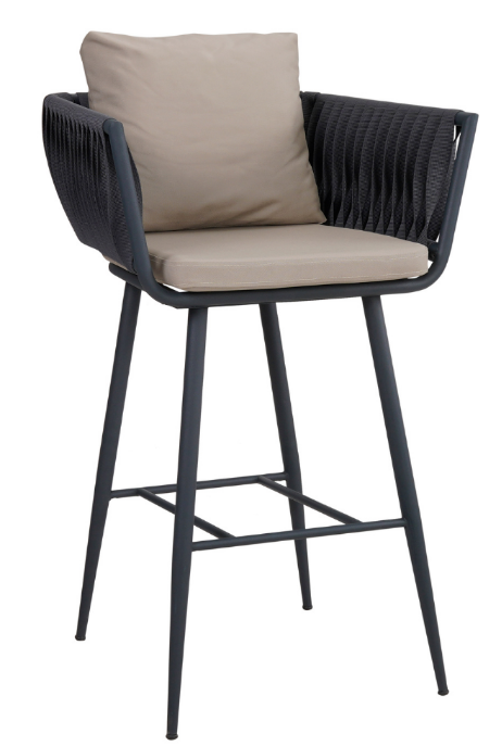Hilly Örgülü Bar Sandalyesi