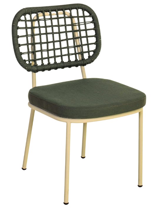 Latte Örgülü Dış Mekan Sandalye